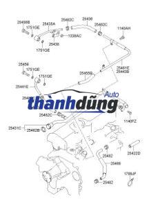 ỐNG NƯỚC VÀO KÉT GIẢI NHIỆT NHỚT XE NISSAN NAVARA 2012 | 213075X00B - Ảnh 4