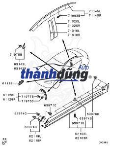 ỐP XI NHAN TAI XE MITSUBISHI MIRAGE 2014 | 7405A646 - Ảnh 4
