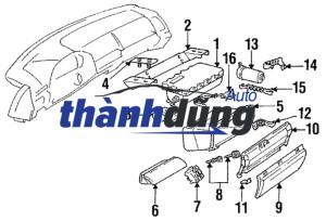 NẮP ĐỰNG ĐỒ CỐP PHỤ XE TOYOTA VIOS 2010 | 555500D230 - Ảnh 4