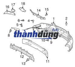 NẸP NHỰA DƯỚI CẢN TRƯỚC XE CHEVROLET AVEO 2015 | 96813883 - Ảnh 3