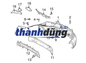 NẸP NHỰA DƯỚI CẢN TRƯỚC XE CHEVROLET AVEO 2015 | 96813883 - Ảnh 3