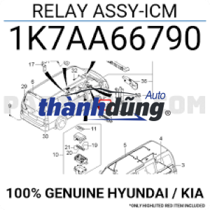 HỘP ĐIỀU KHIỂN XI NHAN CHỚP HYUNDAI STAREX 2010 | 95230-4H106 - Ảnh 4