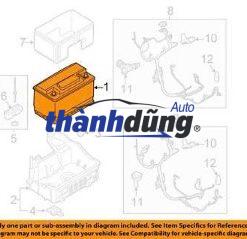 BÌNH ẮC QUY PHỤ JAGUAR XF 12V 14AH - 200A | C2Z16703 - Ảnh 4
