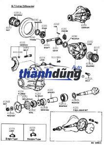 BÁNH RĂNG CẦU SAU XE SUZUKI PRO 2010 | 4147261J00 - Ảnh 4