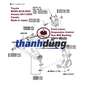 CAO SU CÀNG A TO TOYOTA FORTUNER 2007 | 486550K040 - Ảnh 4