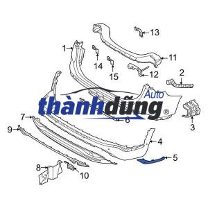 ỐP BA ĐỜ SỐC SAU TRÁI KIA SONET 2021 | 86656CC300 - Ảnh 4