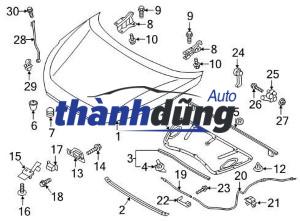 NẮP CAPO XE KIA K3000S | 0K6B052310A - Ảnh 5
