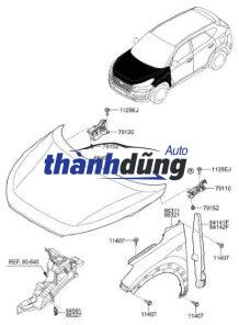 NẮP CAPO XE KIA K3000S | 0K6B052310A - Ảnh 4