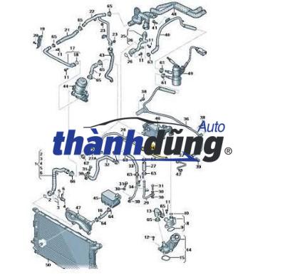 ỐNG NƯỚC BÌNH NƯỚC PHỤ XE AUDI A7 2019 | 06L-121-081 - Ảnh 5